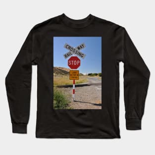 Panneau de signalisation, Ile du Sud Nouvelle-Zélande Long Sleeve T-Shirt